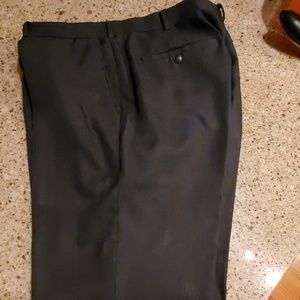 Blue Flat Front Dress Slacks